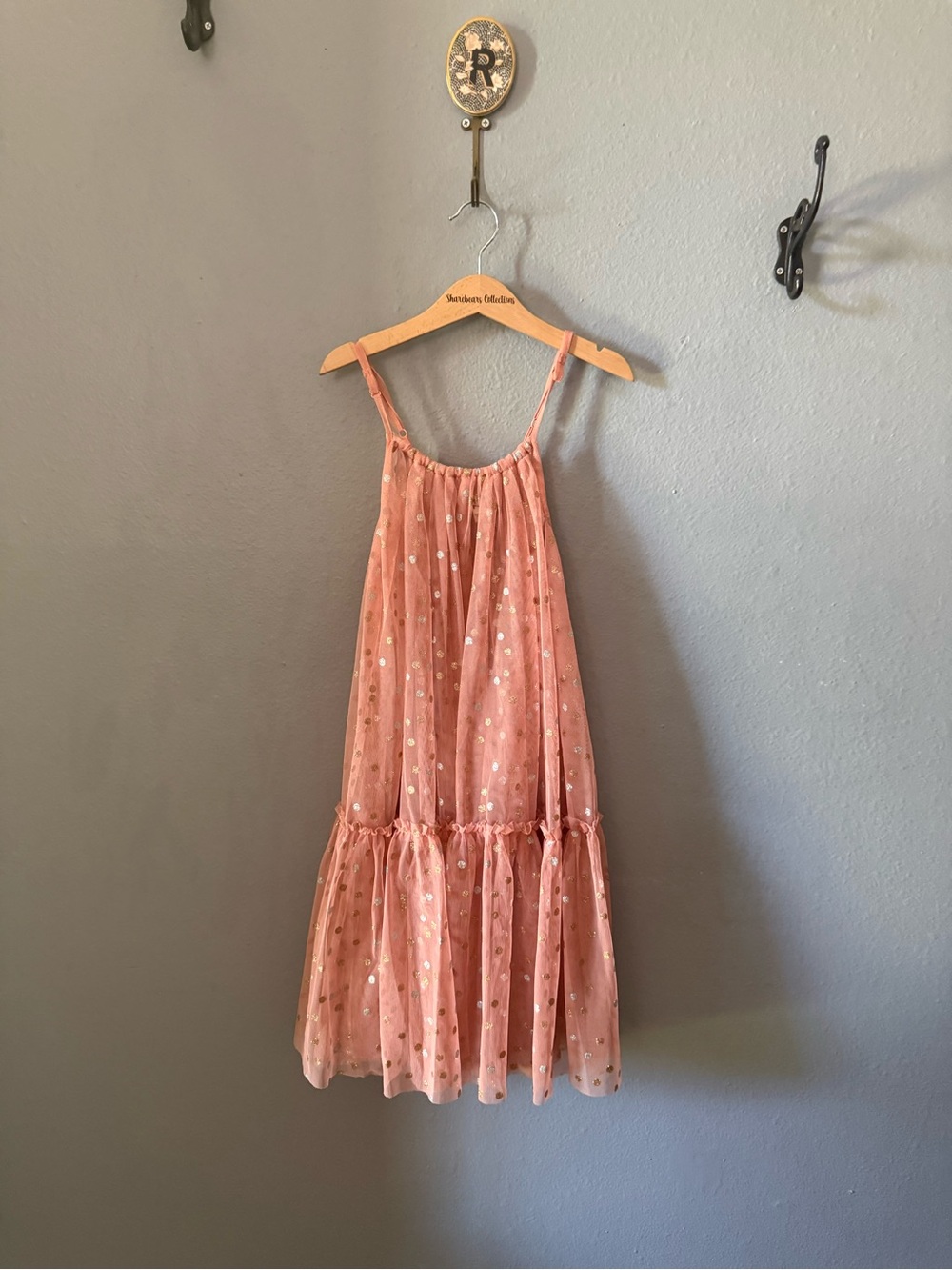Pink Sequin Tulle Girls' Dress